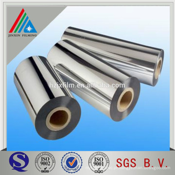 Embalagem de prata Metalized PET Film